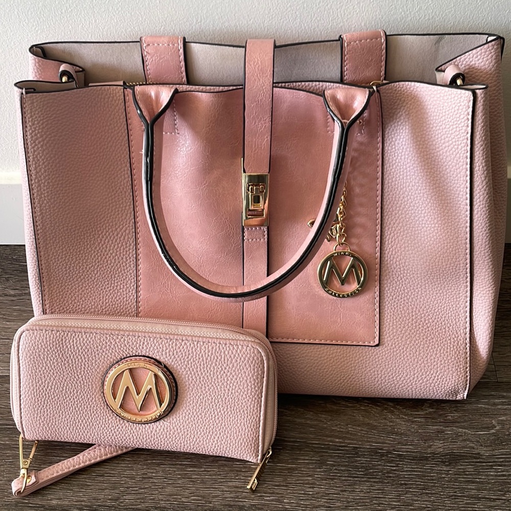Mia K Collection - Crossbody Satchel-Tote Bag + Wallet